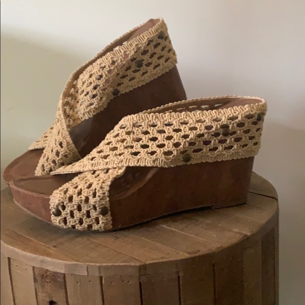 Macrame wedges - Picture 2 of 2